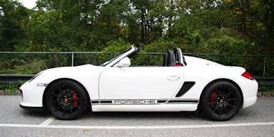 White Porsche Boxster Spyder