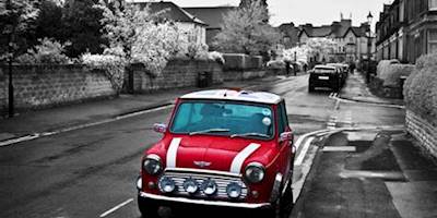 Red Mini Cooper Car