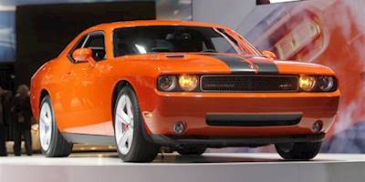 Orange and Black Dodge Challenger