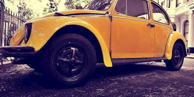 Closeup Photo of Yellow Volkswagen Beetle Coupe · Free ...