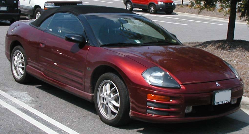 For Mitsubishi Eclipse 2000-05 Convertible Soft Top & Heated Glass Window Black