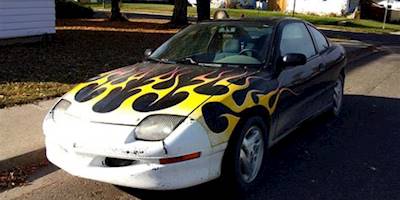 Flaming 1996 Pontiac Sunfire | dave_7 | Flickr