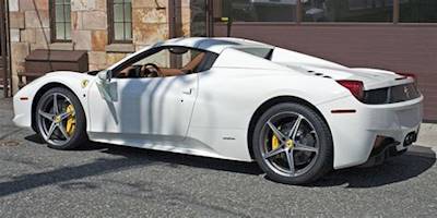 White Ferrari 458 Spider