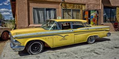 Classic Ford Cars Yellow Taxi Cab Pictures