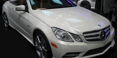 White Mercedes E-Class Convertible