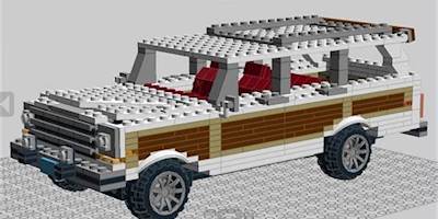 Lego Model of 1990 Jeep Grand Wagoneer (LDD WIP) | This is ...